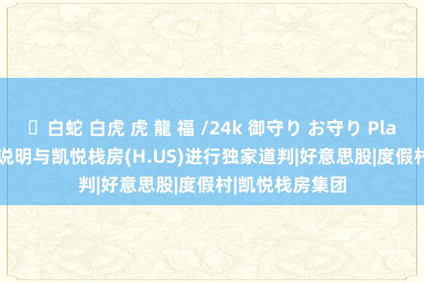 ✨白蛇 白虎 虎 龍 福 /24k 御守り お守り Playa(PLYA.US)说明与凯悦栈房(H.US)进行独家道判|好意思股|度假村|凯悦栈房集团